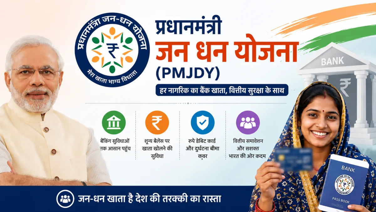 प्रधानमंत्री जन धन योजना (PMJDY): वित्तीय समावेशन की दिशा में एक क्रांतिकारी कदम